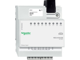 MERTEN KNX wejście binarne REG-K 8x 230 V 7 mA AC jasnoszary MTN644692 SCHNEIDER ELECTRIC