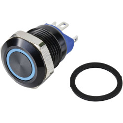 TruComponents 782710 Pushbutton ,Panel Mount,Off/(On),SPST,Solder,IP67