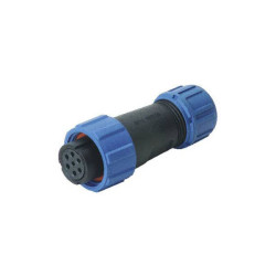 Deltron Connectors DELKSP1310/S7I DIN connector Socket, straight Total pins 7