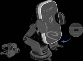 66939 Car smartphone holder with charging function and cooling, 15 W