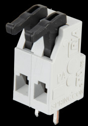 AST0250204 Spring force clamp 2 poles, RM 5mm