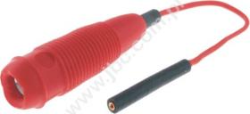 68175-10-RT Przewód SIL 0,22mm2, 0,1m, gn.0,8/gn.4mm, czerwony, JBC-electronic