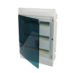 Rozdzielnica modułowa podtynkowa Mistral41F 3x18 54M IP41 125A II klasa drzwi transparentne N+PE śrub. 41A18X32A 1SLM004101A1209