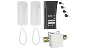 Domofon Cyfral Cosmo 2-Lokatorski Czarny