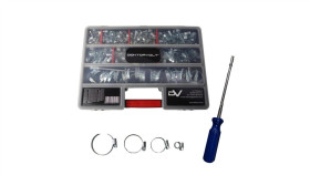 Duży Zestaw Obejm Opasek Ślimakowych Z Elastycznym Kluczem Gdc/S/W1 417 Elem....