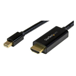 StarTech.com MDP2HDMM2MB Mini DisplayPort To HDMI Cable Converter 2m(6ft) Black