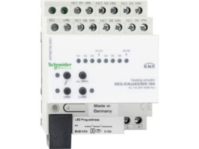 KNX Aktor grzewczy REG-K 6x 24/230 V AC 0.16 A jasnoszary MTN6730-0001 SCHNEIDER ELECTRIC