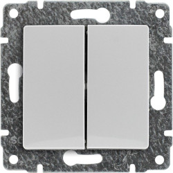 VENA Przycisk podwójny biały 510420