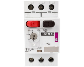 Wyłącznik silnikowy 3P 0,03kW 0,1-0,16A MS18 004600340