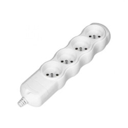 Rozgałęźnik wielogniazdowy 4x2P+Z, biały,OR-AE-13264/W