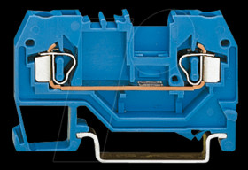 280-904 2-conductor feed-through terminal, blue