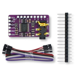PCM5102A dekoder DAC stereo do YoRadio konwerter cyfrowo analogowy + zworki