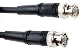 Kabel koncentryczny złącze A BNC złacze B BNC długość 1m typ kabla RG59B/U Z zakończeniem