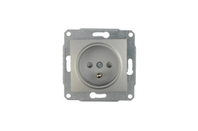 Sedna Gniazdo pojedyncze z/u 16A IP20 aluminium SDN2800160