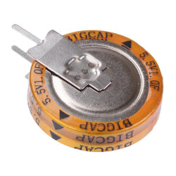 1F 5.5V Supercapacitor ±20% Vertical Mount