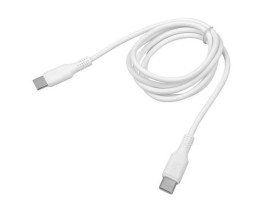 Kabel USB-C / USB-C QuickCharge 2.1A 1.0m biały