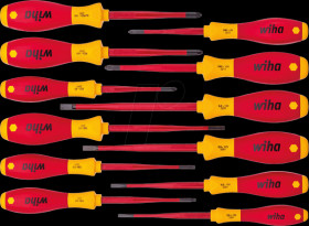 41003 Screwdriver set SoftFinish® electric slimFix, mixed, 12 pieces