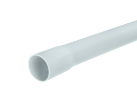 Rura elektroinstalacyjna nierozp płomienia gładka sztywna z kielichem RLm 28 (320 N) EKO szara odporna na UV /3m/ 68536 opakowan