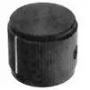Button, cylindrical, Ø 31.75 mm, (H) 15.88 mm, black, for rotary switch, 2-1437622-7