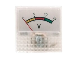 Miernik analogowy kwadratowy mini 15V