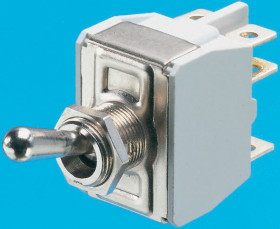 Przełącznik Wł.-wył.-(wł.) DPST APEM Montaż panelowy długość przełącznika 17.5mm