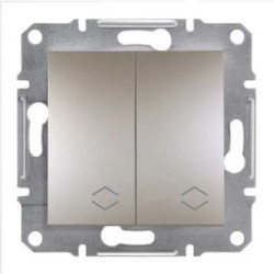 ASFORA Łącznik podwójny schodowy bez ramki brąz EPH0600169