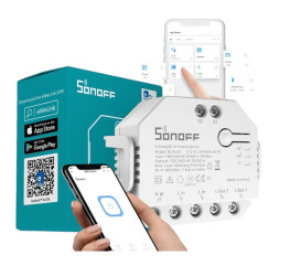 Sonoff Dual R3 podwójny przekaźnik z pomiarem mocy\sterownik rolet