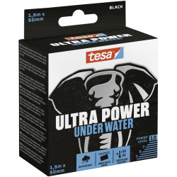 tesa 56491-00000-00 Ultra Power Repair Tape Black 1.5m x 50mm Waterproof