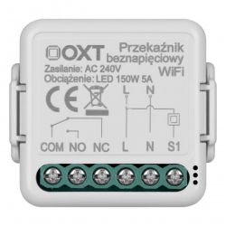 Moduł OXT mini przekaźnik beznapięciowy Wi-Fi TUYA 5A 230V SWT10