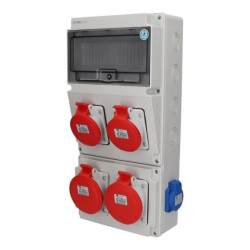 Rozdzielnica 2x5x32A 2x5x16A 2x3x16A INA=32A IP54 SB-109105-S0050-54