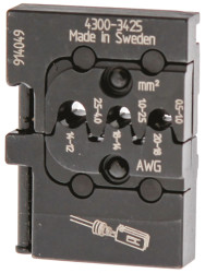 Zestaw matryc do zaciskania Timer z uszczelką przewodu RS PRO 0.5mm²