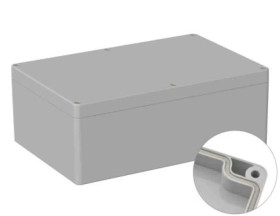 Obudowa ogólnego użytku ekranowana Szary IP66 Silikon, 160 x 240.3 x 90mm, RS PRO 5U2