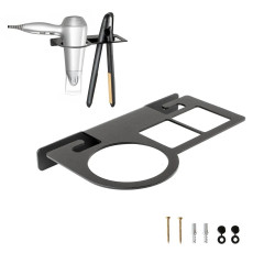 Uchwyt ścienny na suszarkę do włosów i prostownicę