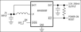 200mA Step-Up Converters in 6-Pin SOT23 and TDFN