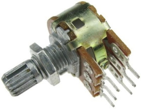 2x1K-B potencjometr obrotowy stereofoniczny liniowy