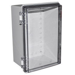 Obudowa ogólnego użytku ABS szerokość zew. 200 mm długość zew. 300 mm wys. zew. 150 mm CAMDENBOSS IP67 Szary