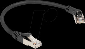 80626 RJ45 Network Cable Cat.8.1 S/FTP plug 45° right angled to plug s