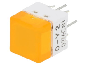 Przełącznik klawiaturowy Poz 2 SPST-NO 0,05A/24VDC żółty LED B3W-9000-Y2Y