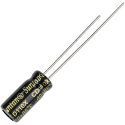 Suntan TS13DE1E220MSB030R 22uF 25V +/-20% 5*11mm P:2mm Radial Alum Elec Cap