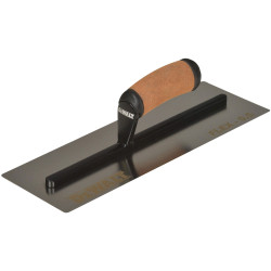 DEWALT EU 2-982 0.5mm FLEX StainlessSteel Flat Trowel LeatherHandle14&quot;