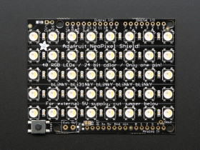 Adafruit NeoPixel Shield - 40 RGBW - Warm White (~3000K)
