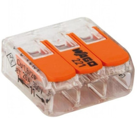 Szybkozłączka z dźwigniami 3-krotna, max. 4mm2, / 76006 /5szt./