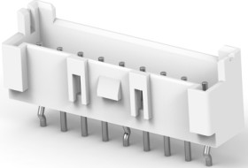 Pin header, 9 pole, pitch 2.5 mm, straight, natural, 2132415-9