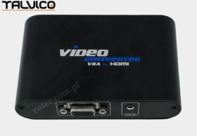 Konwerter VGA+audio wej/HDMI wyj LKV350 Talvico