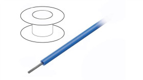 1855-Bl005 Przewód Na Rolce 30,5M Linka Cu 22Awg Pvc Niebieski 600V