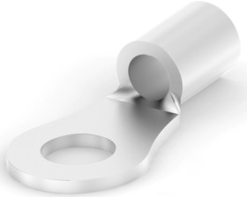 Uninsulated ring cable lug, 3.0-6.0 mm², AWG 12 to 10, 5 mm, metal, 31805