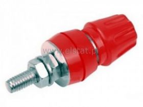 Gniazdo banan lab. 4mm z zaciskiem GLZ932 R 50A