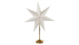 Dekoracje - Świecznik Złoty, Papierowa Gwiazda Beżowa, 67X45 Cm, Na Żarówkę...
