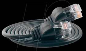 PKW-LIGHT-K6 1.0 SW Cat.6 SLIM light cable, U/UTP, 1,0 m,black