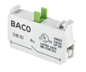 Blok styków BACO BACO blokada Blok styków 1NO 600V, przyłącze śrubowe